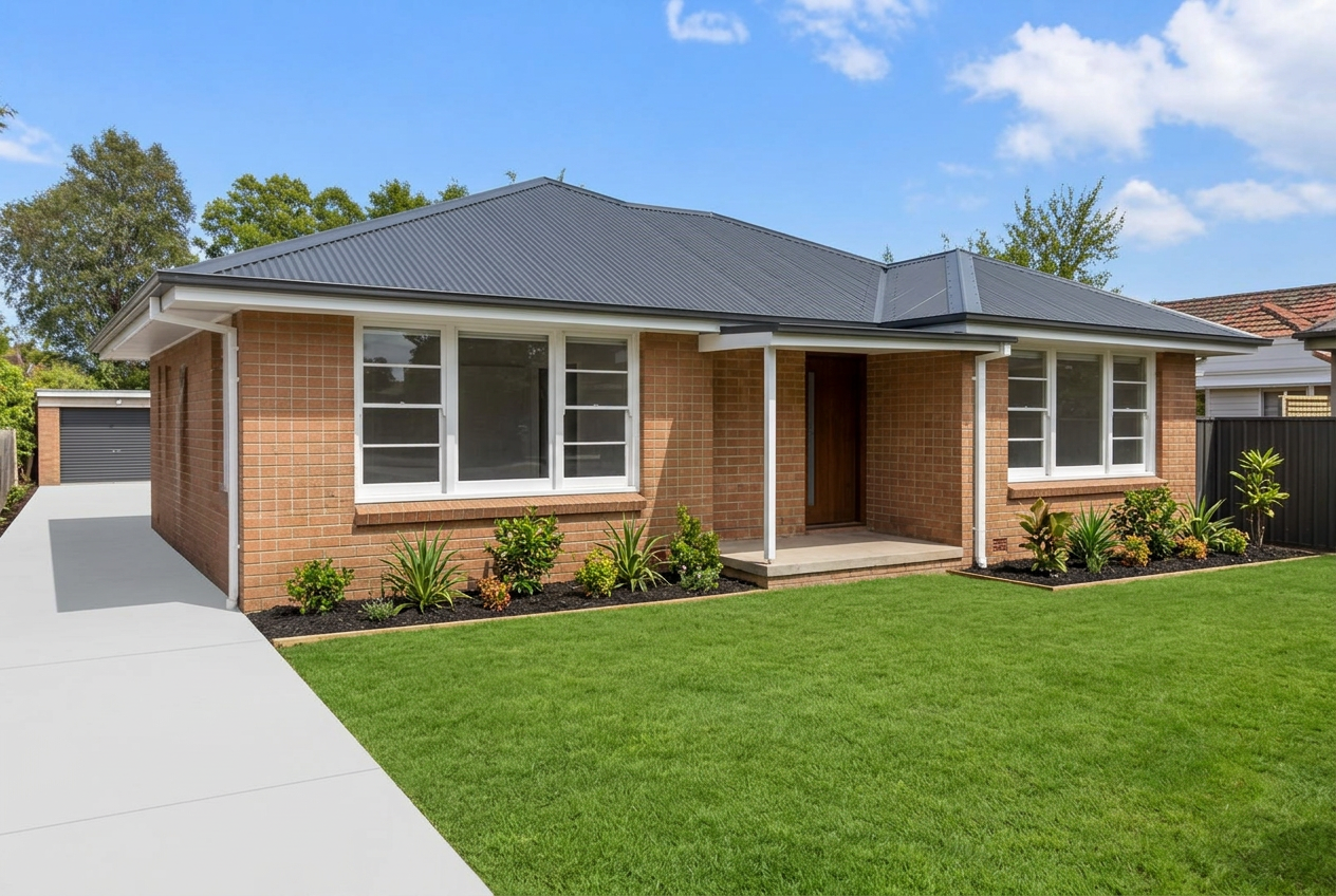 After — new Colorbond roof